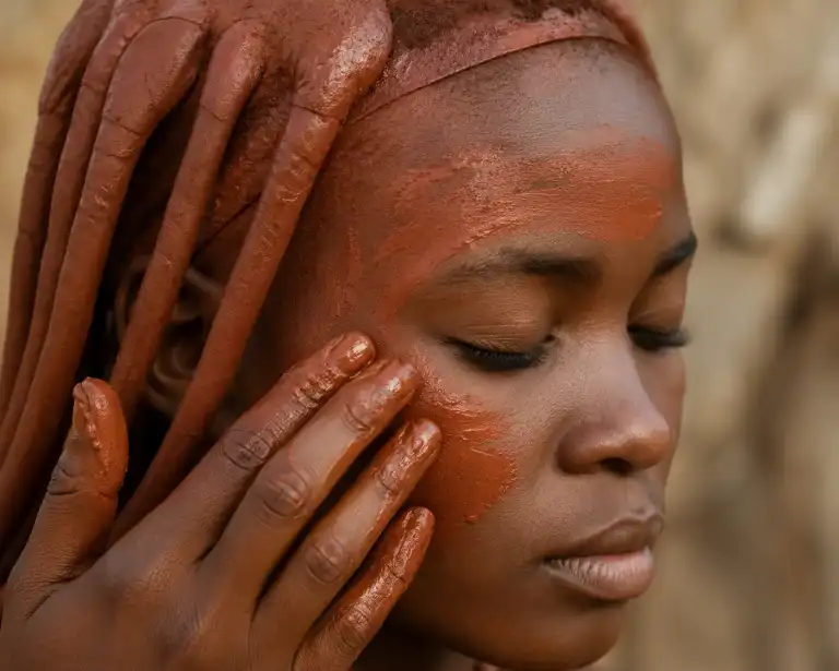 Himba Women Use Red, Daily World Culture